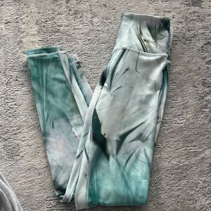 Reebok Teal and Gray Leggings